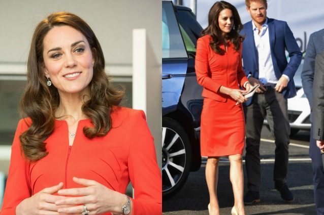 Rosso passione e tacchi a spillo, la svolta di stile di Kate Middleton