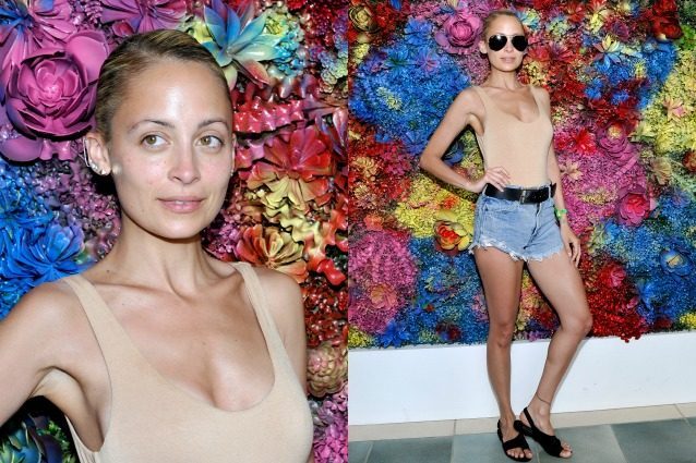 Senza trucco e body effetto nudo: look essenziale per Nicole Richie al Coachella