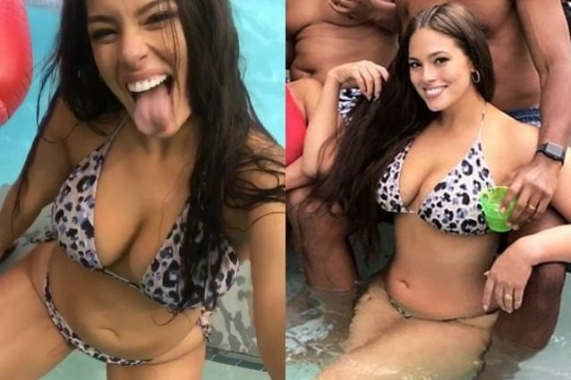 Linguacce e primi piani hot: Ashley Graham in bikini è più sexy che mai