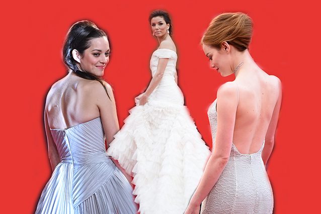 Cannes di schiena: strascichi e scollature delle dive sul red carpet
