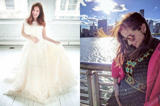 Clio Make-up in abito da sposa e con il pancione