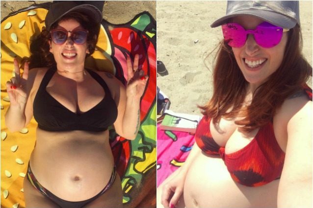 Clio Make-up con il pancione al mare: manca solo un mese al parto