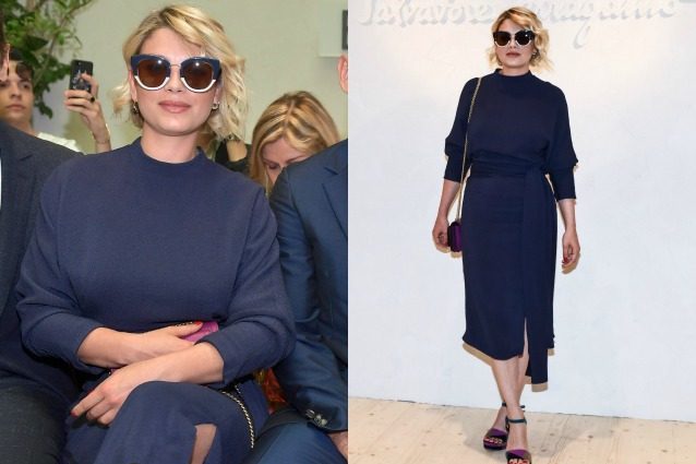 Emma Marrone dice addio allo stile rock: in versione lady alla Milano Fashion Week