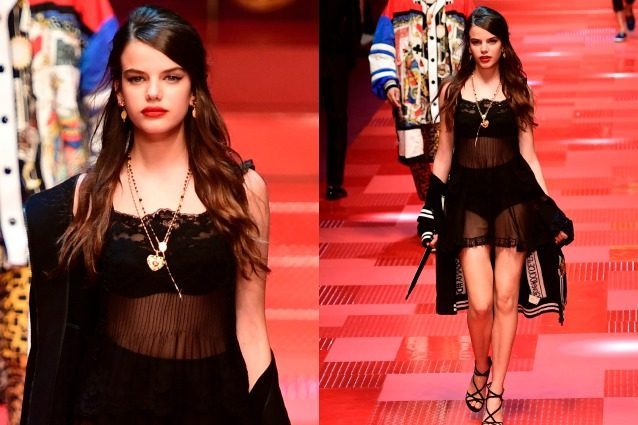 Sonia Ben Ammar, l'ex di Brooklyn Beckham sfila tra i Millenials di Dolce&Gabbana