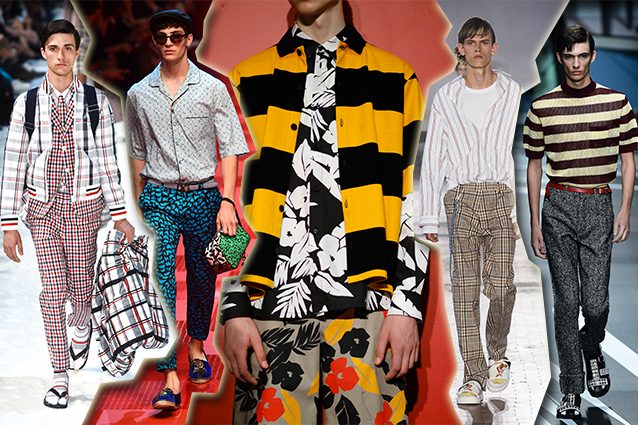 da sinistra Moncler Gamme Bleu, Dolce e Gabbana, MSGM, N.21, Prada
