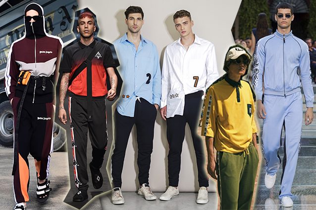 da sinistra Palm Angels, Marcelo Burlon County of Milan, Ermanno Scervino, I'M Isola Marras, Versace