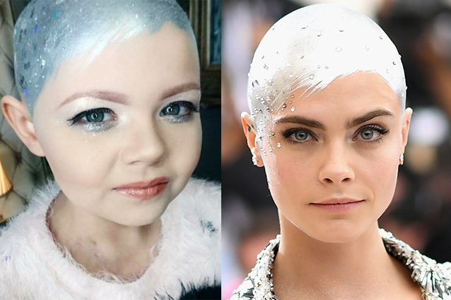 "Brooklyn la nostra eroina": la piccola malata di cancro si trasforma Cara Delevingne