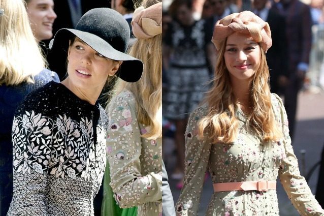 Charlotte col cappello, Beatrice col turbante: le principesse di Monaco alle nozze reali
