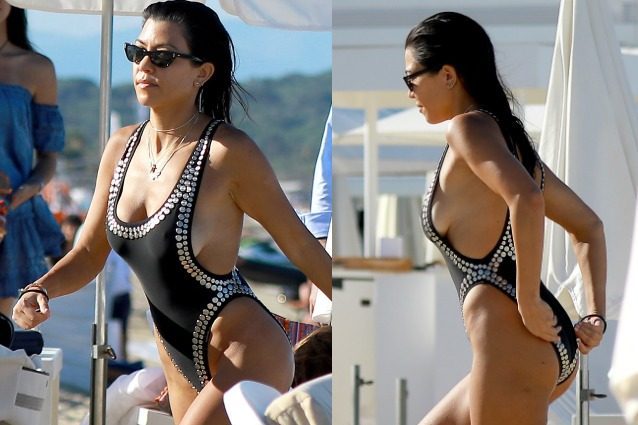 Niente cellulite per la sorella di Kim: Kourtney Kardashian mostra le curve in costume