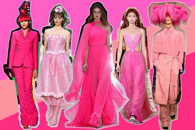 da sinistra Jean Paul Gaultier, Chanel, Ralph e Russo, Schiaparelli, Valentino