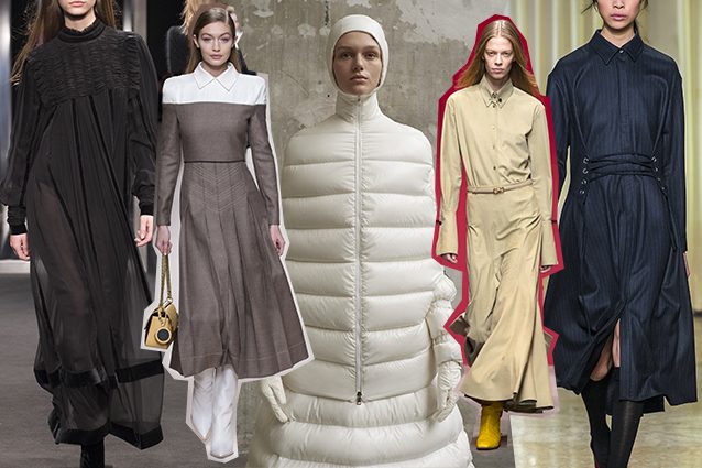 da sinistra Alberta Ferretti, Fendi, Moncler by Pierpaolo Piccioli, Salvatore Ferragamo, Maryling