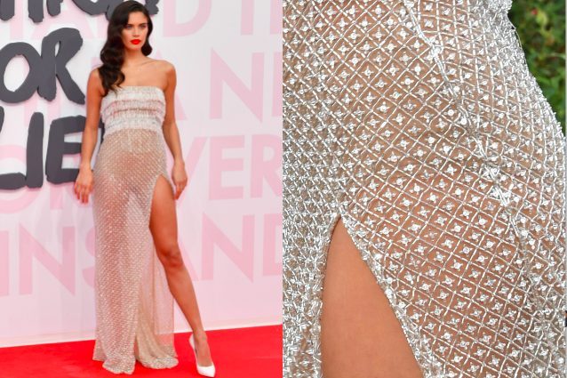Sara Sampaio a Cannes senza slip? Il trucco c'è ma non si vede