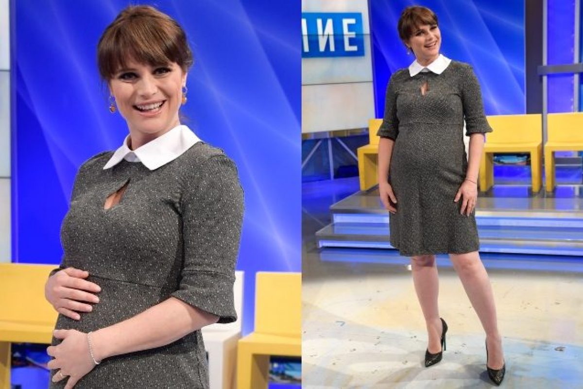 Lorena Bianchetti col pancione in gravidanza