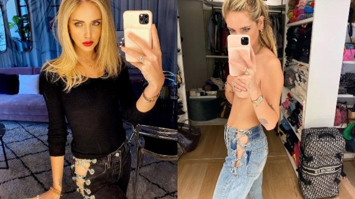 Chiara Ferragni sexy in topless, i suoi nuovi jeans preferiti lasciano  intravedere l'intimo