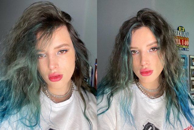 Bella Thorne cambia look, i capelli diventano sempre più blu: lo ha fatto  per il nuovo film