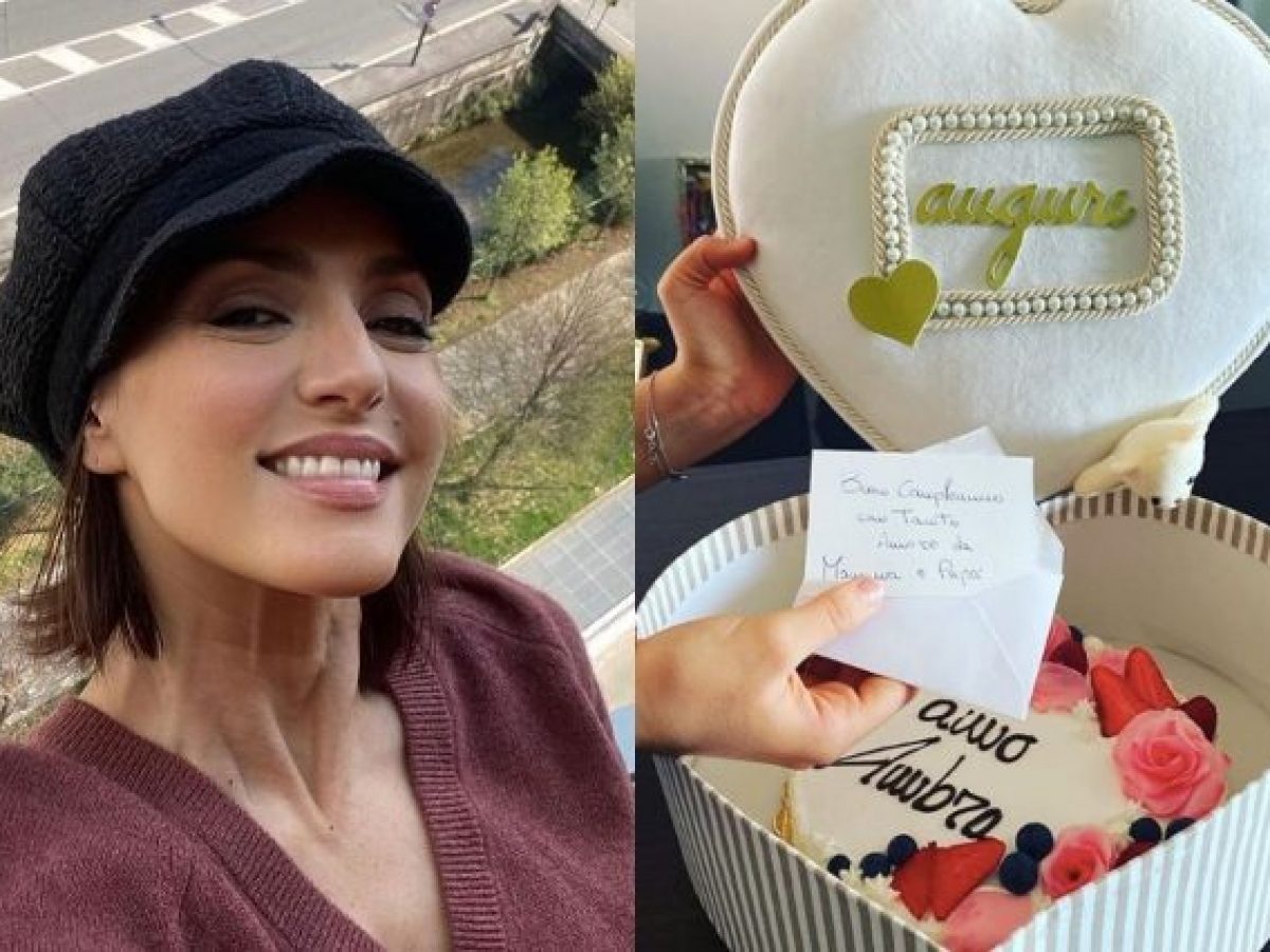 Ambra Angiolini Compie 43 Anni Compleanno In Quarantena Ma Con Un Regalo Speciale Dei Genitori