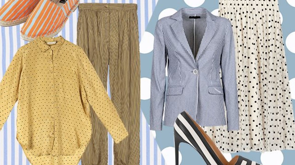Righe e pois, l'abbinamento perfetto per un look mix and match estivo