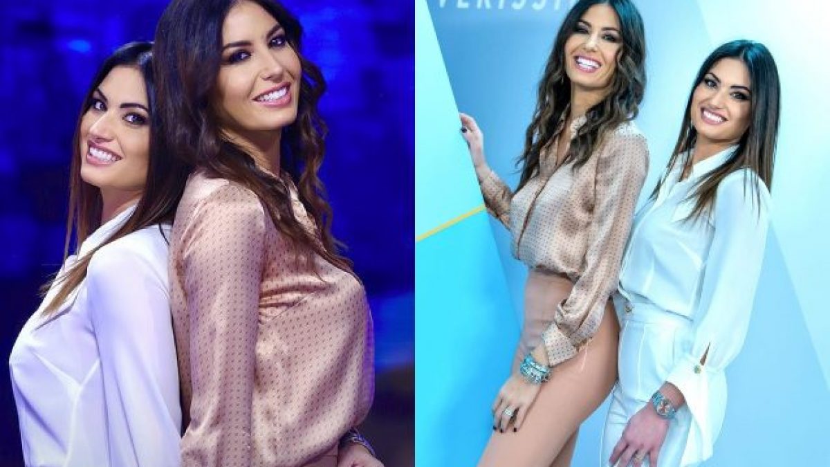 Elisabetta e Marzia Gregoraci a Verissimo: sorelle coordinate in camicia e  pantaloni