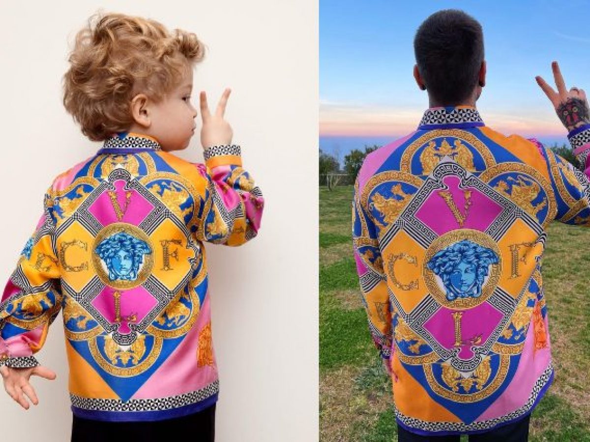camicia versace fedez