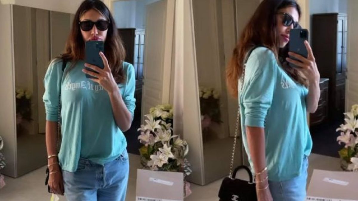 Belén, le foto a meno di una settimana dal parto: il primo look da mamma è  con jeans e maglioncino