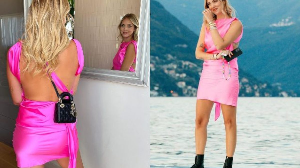 Chiara Ferragni in rosa fluo per l'anniversario con Fedez: in autunno  tornano le tinte neon