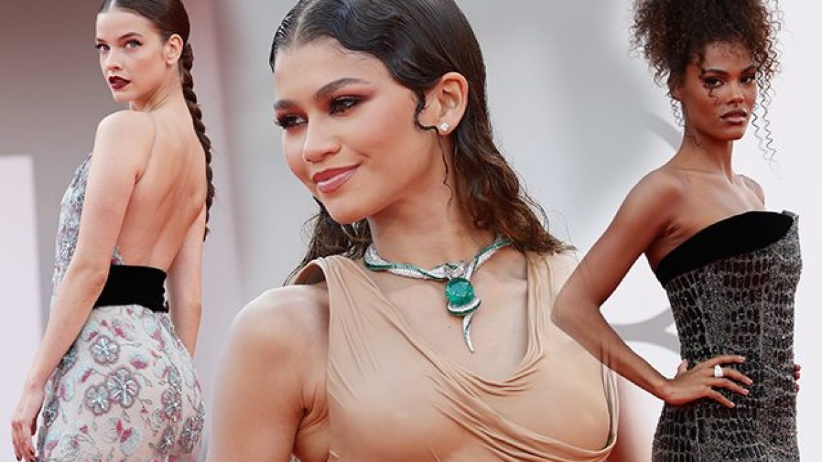 da sinistra Barbara Palvin, Zendaya, Tina Kunakey