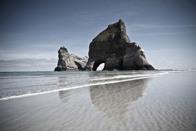 Wharariki Beach, Nuova Zelanda.