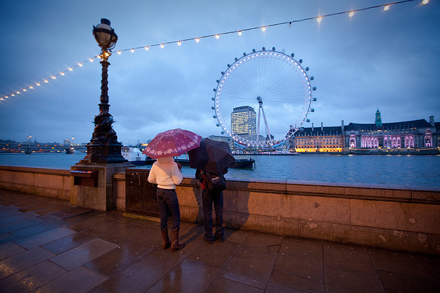 London Eye di sera