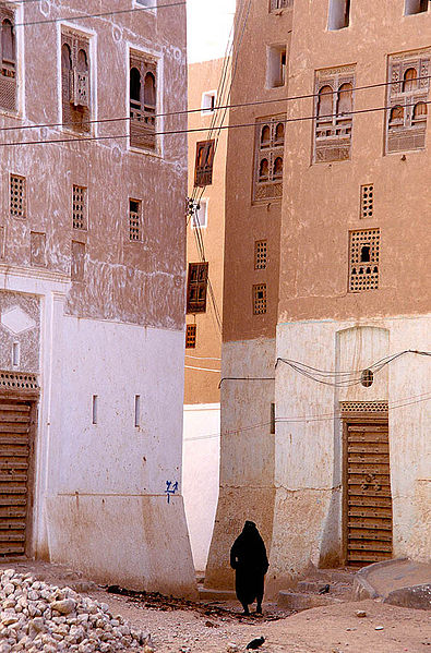 Shibam, le strade