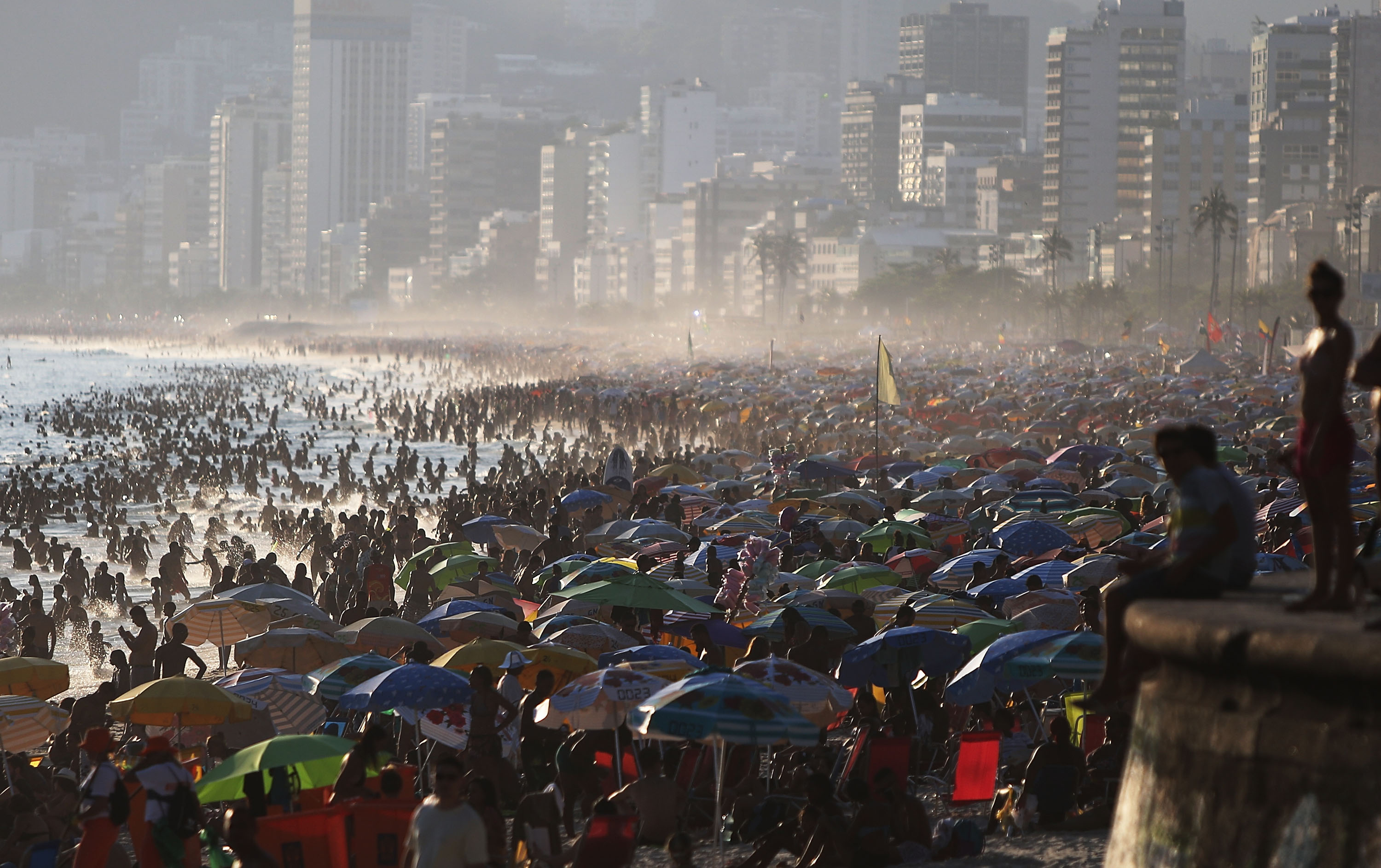 Ipanema Beach a Rio de Janeiro, Brasile.