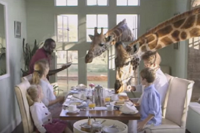 Colazione con le giraffe nel Giraffe Manor di Nairobi, Kenya
