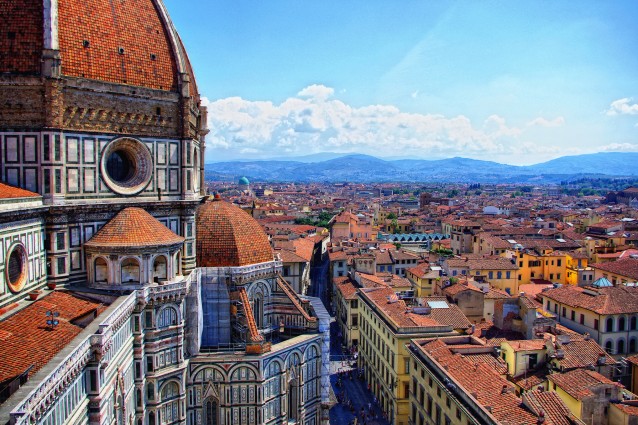Vista dal Duomo di Firenze. Foto da Flickr