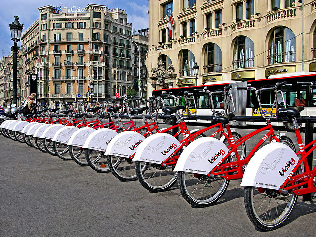 Bici a Barcellona – Foto Michael Summers