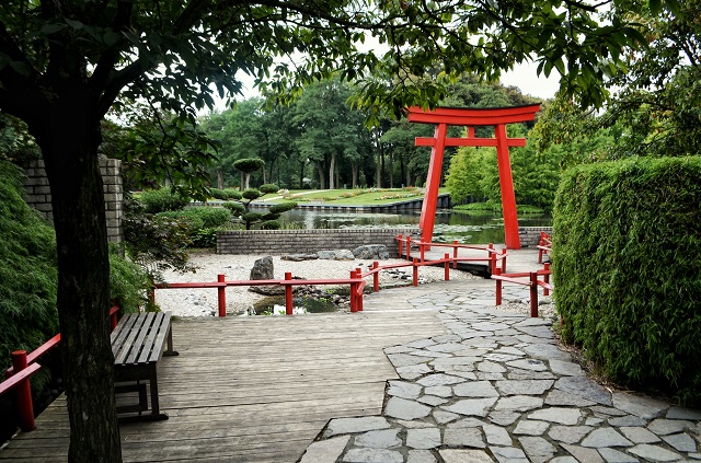 Il lago e il Torii