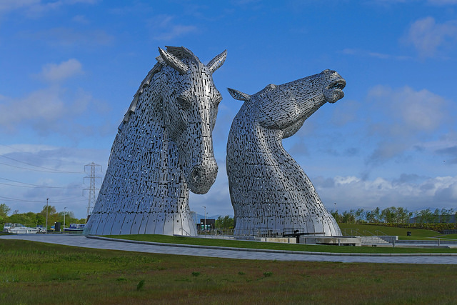 The Kelpies, Helix Park, Falkirk, Scozia – Foto di Leo Reynolds
