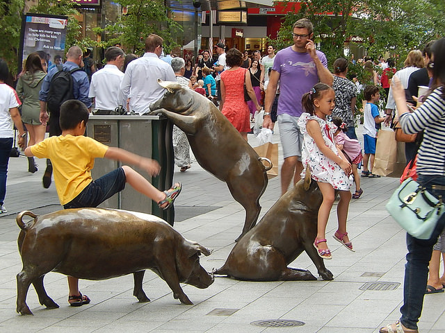 Rundle Mall Pigs, Adelaide – Credits: Michael Coghlan
