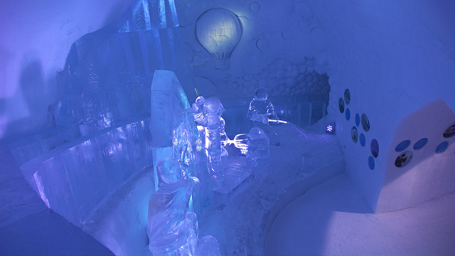Hotel de Glace. Foto di Luc Blain