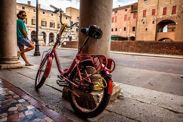 Visitare Ferrara in bici. Foto da Flickr