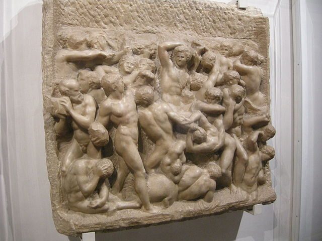 Michelangelo, Battaglia dei Centauri (1492 ca.) – Wikimedia Commons