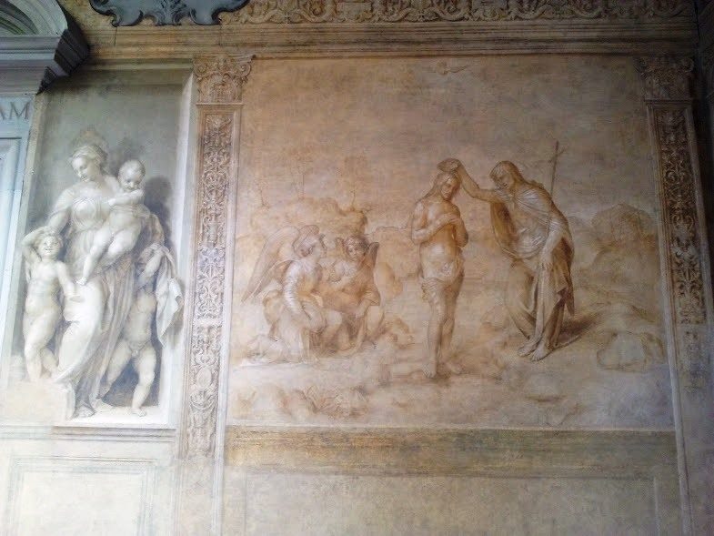 Andrea del Sarto, Carità e Battesimo di Cristo