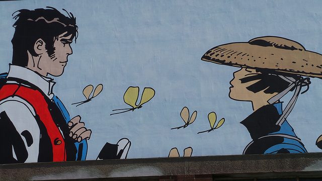 Murales nel centro di Bruxelles. Foto da Flickr