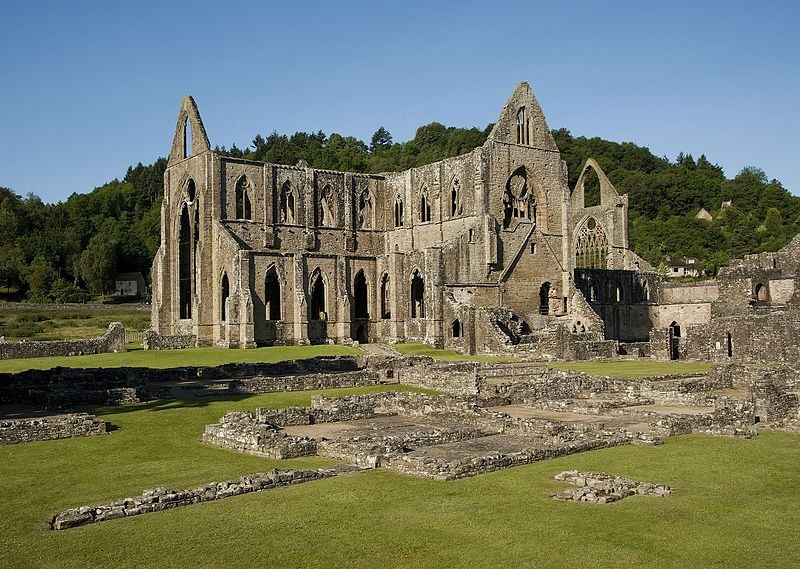 Tintern Abbey. Foto da Wikipedia