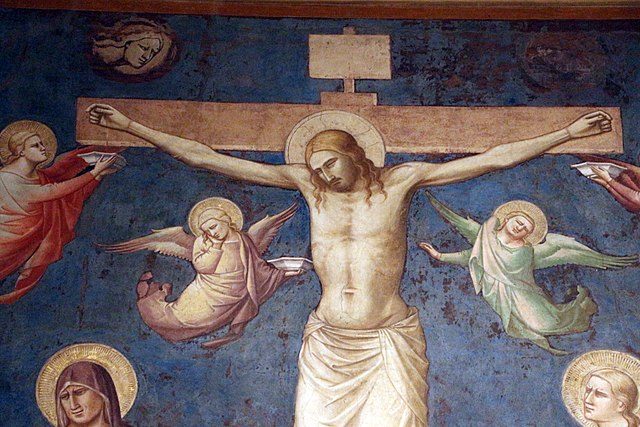 Taddeo Gaddi, Crocifissione (dettaglio) – Foto Wikimedia Commons