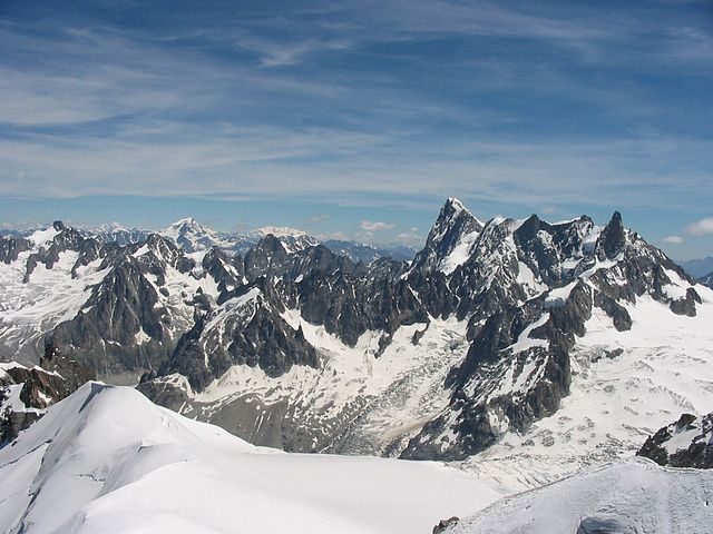 Le Alpi francesi che sovrastano Chamonix – Foto Wikipedia