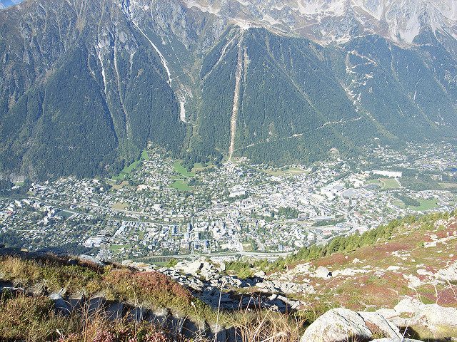 Chamonix vista dall’alto – Foto di Nicolas Nova