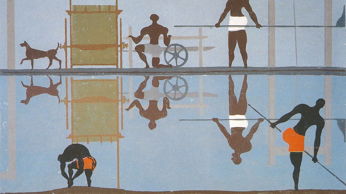 Marcello Guasti, Renaioli al lavoro – xilografia