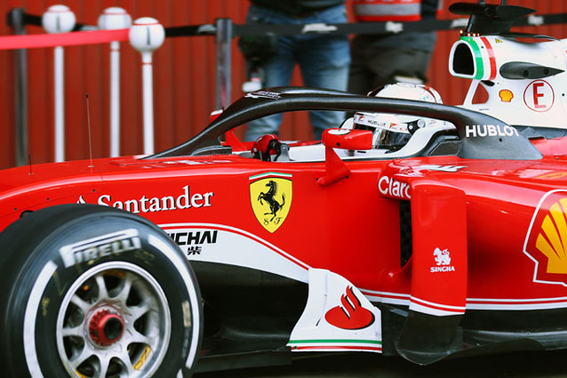 Ferrari con il sistema Halo.