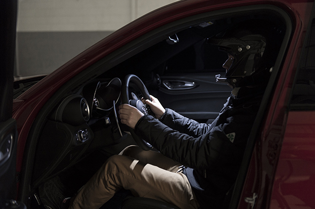 Alfa Romeo Giulia Quadrifoglio Silverstone Blindfolded