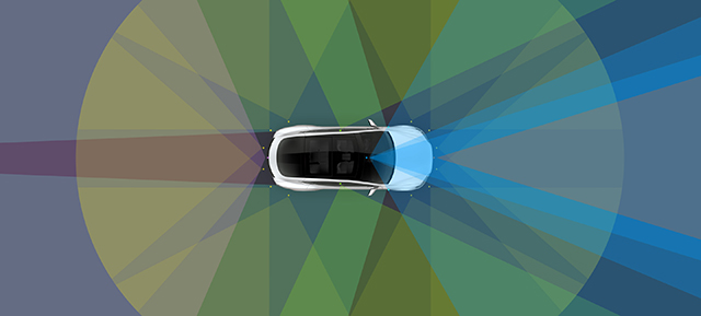 Telecamere e sensori Tesla