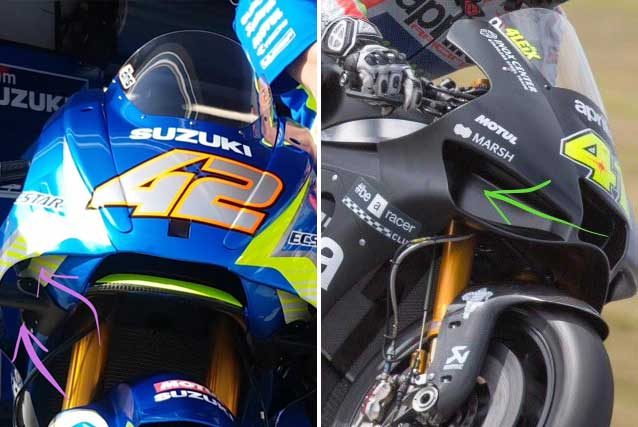 Nuove carene su Suzuki e Aprilia
